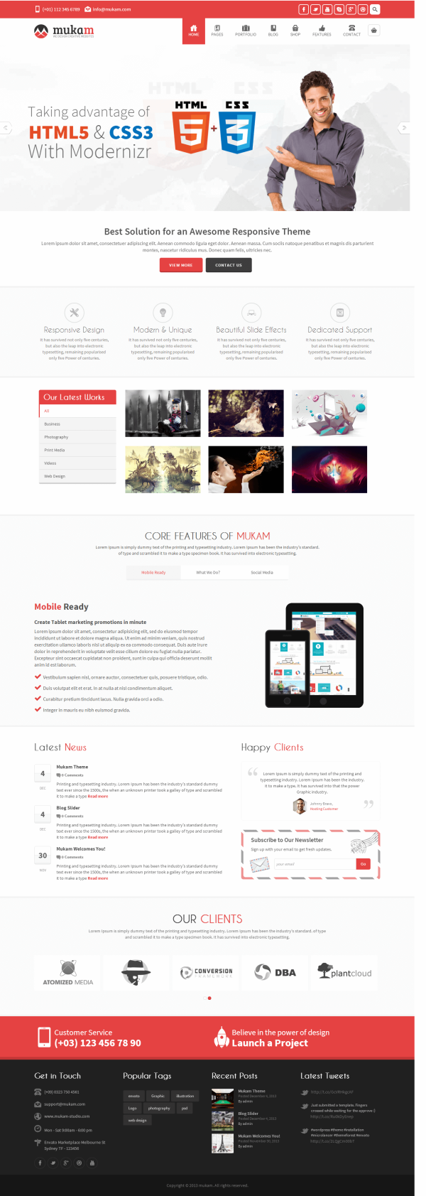 Mẫu web giới thiệu công ty kết hợp bán hàng