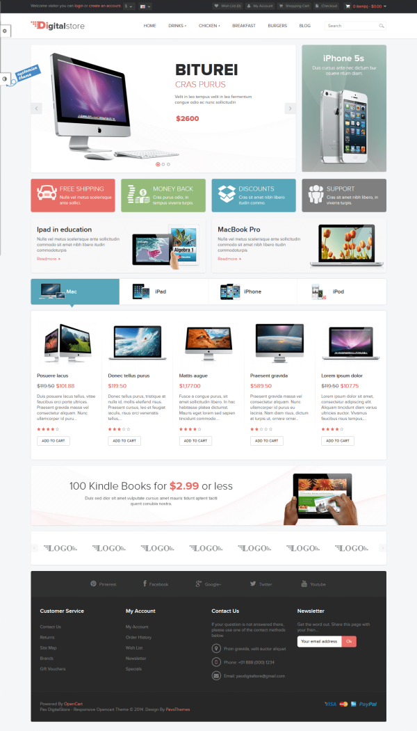Mẫu web bán hàng điện tử Digital