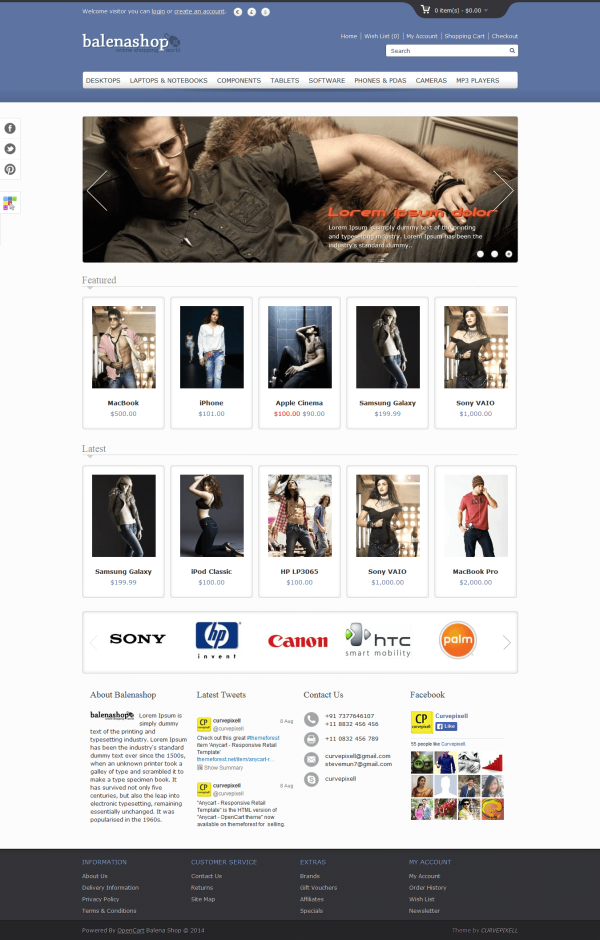 Mẫu web thời trang Belena